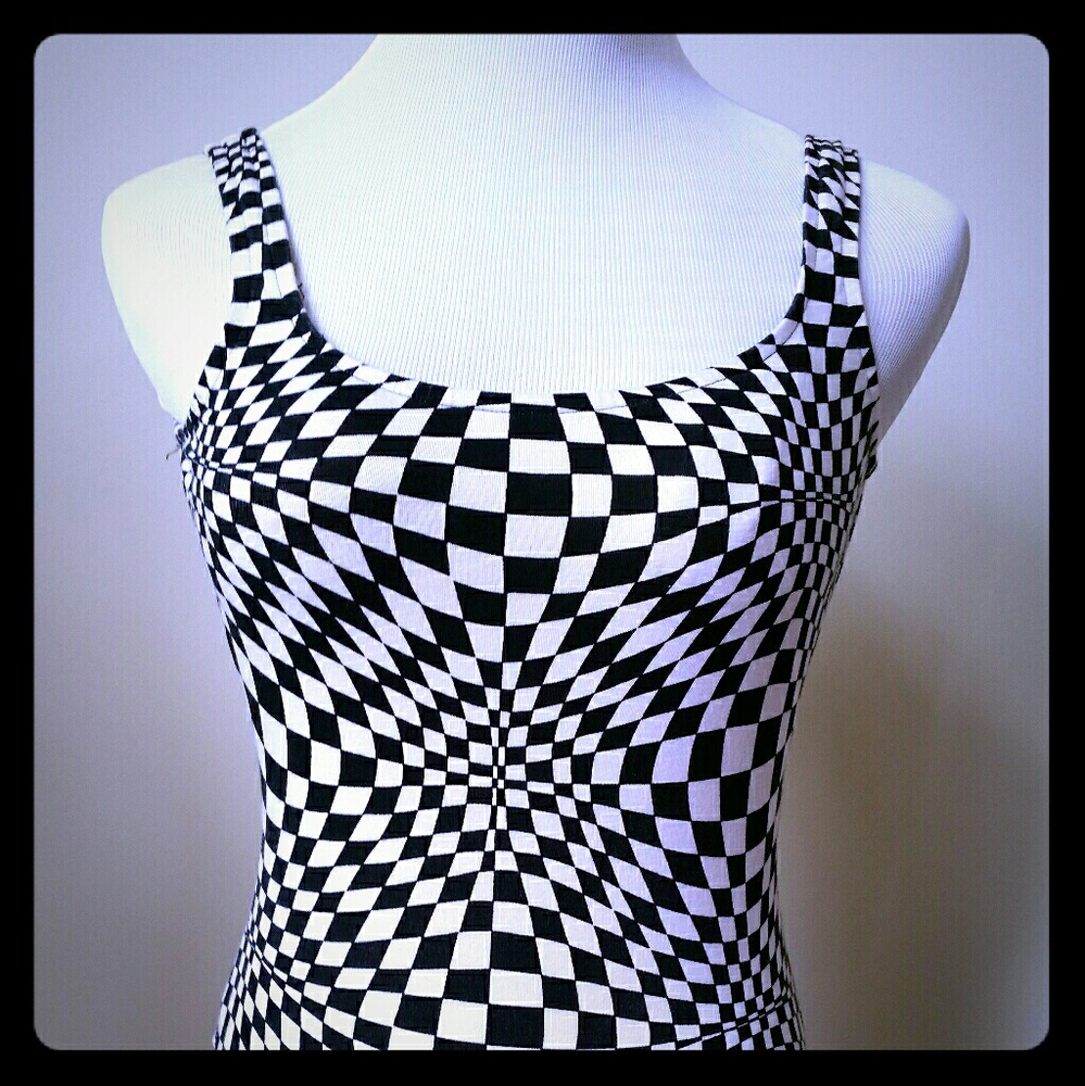 Sporting Life Black & White Kaleidoscopic swimsuit